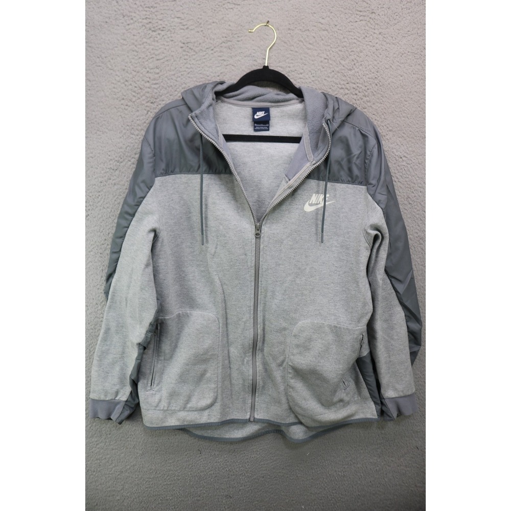Nike Men's Hooded Full Zip Jacket-Size XL/Tall-Zip Pockets